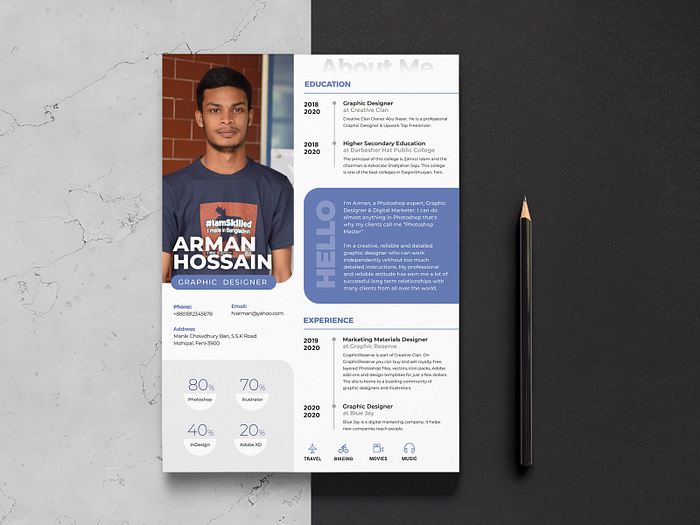 Browse thousands of Simple Cv images for design inspiration | Dribbble