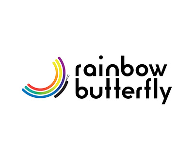 Rainbow Butterfly Logo