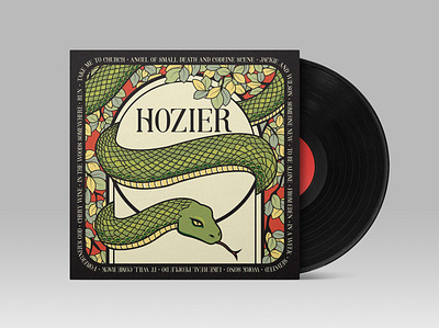 Hozier Album Cover album art album cover artist concert concert poster design illustration musician ticket typography vector