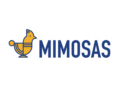 Mimosas Logo animal branding design icon logo restaurant symbol typography vector