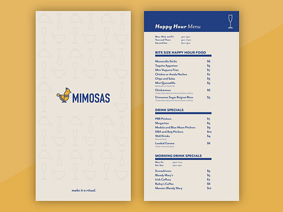 Mimosas Menus