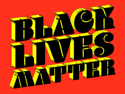 BLM bold color design illustrator social justice typography vector
