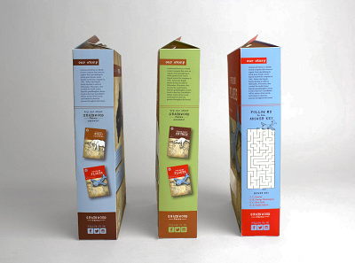 Cereal Packaging Design Side design illustration packaging