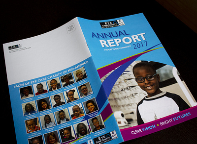 Annual Report Cover and Back design typography