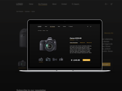 E-Commerce - Product Design branding design ecommerce photocamera product design ui uidesign web website