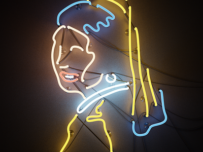 The Milkmaid - Neon Style
