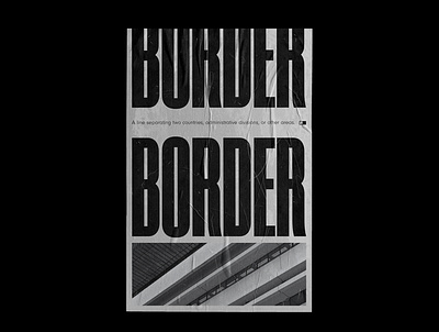 Border black branding design graphic design minimalism poster typography white