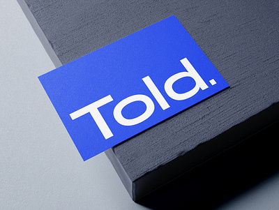 Told Studio branding design graphic design logo print typography