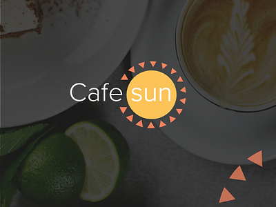 CafeSun cafe cafe logo caffe café coffe logo logodesign