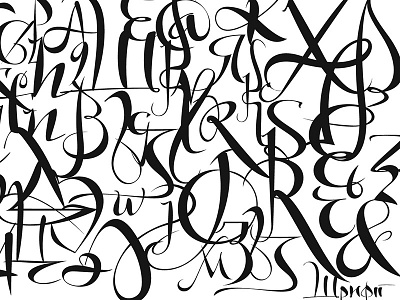 Cheldon_font art calligraphy design font sketch