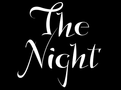 Cheldon_font_Night calligraphy design font