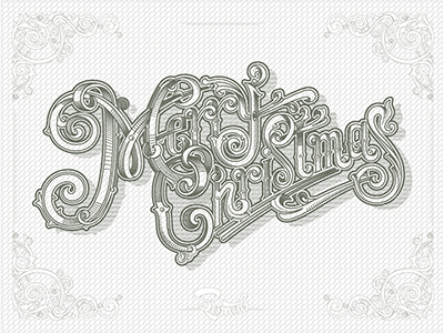 Bona design littering logo merry christmas retro vector