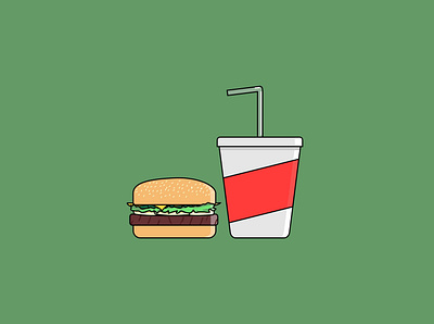 Instant Food flat icon illustration minimal vector