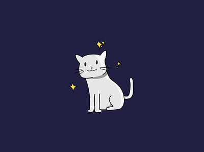 Impressive Cattu '-' flat icon illustration minimal vector