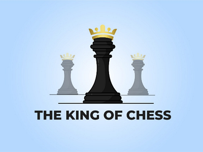 Chess Logo Design for Facebook Group adobe illustrator black logo chess illustration creative logo creative logo design games logo king logo logo design logo illustration