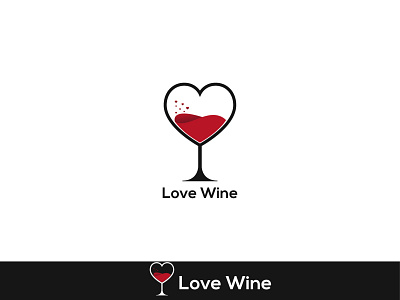 Love Wine Logo Design