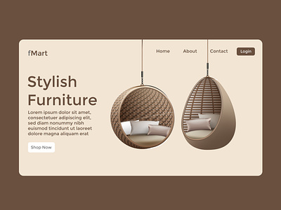 Furniture Landing Page landing design landing page design landingpage ui ux webdesign website design