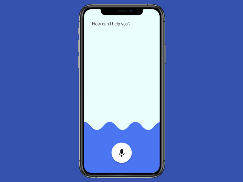 Daily UI 002 - Voice App animation app daily ui daily ui challenge dailyui interaction design minimal ui ui design ux ux design uxui vector voice search voice ui voice ux waves