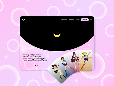 Daily UI 004 - Sailor Moon Site