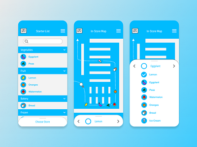 Daily UI 007 - Grocery Mapping App