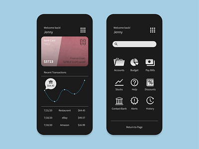 Daily UI 017 - Banking App