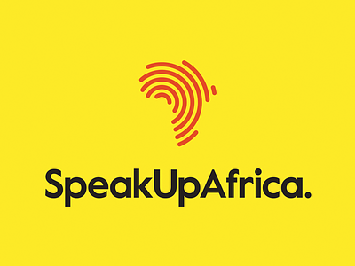 Speak Up Africa brand identity branding dia logo