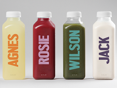 Bunch Bottles brand identity branding dia packaging typography