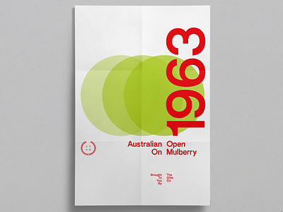 Australian Open On Mulberry design graphic design poster typography