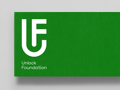 Unlock Foundation brand identity branding logo monogram typography