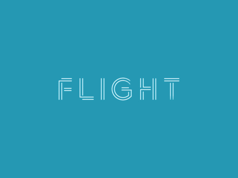 Flight Logo Animation animation brand identity branding design gif gif animation graphic design logo logotype typography