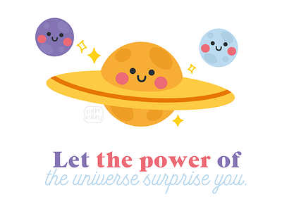 Universe cute design illustration kawaii minimal stickers vector