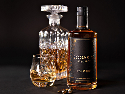 Bogart's Product photoshoot. beverage branding design futura label packaging logo vintage