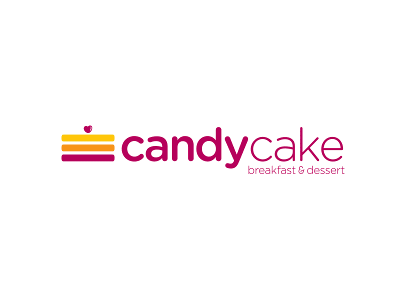 Candy Cake branding food identity lizellegalaz logo menu pastries side project