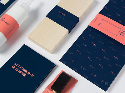 Bookbinding Kit: The Pieces branding icon label packaging print