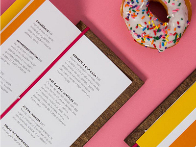 candycake menu branding donnuts gotham restaurant