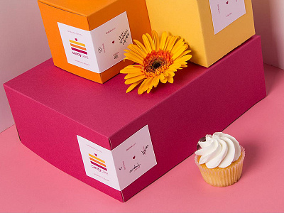 candycake branding labels packaging restaurant takeout
