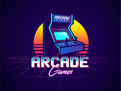 Arcade Games arcade game design games gaming gaming logo gaminglogo logo vector