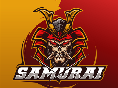 Samurai branding design games gaming gaminglogo logo vector