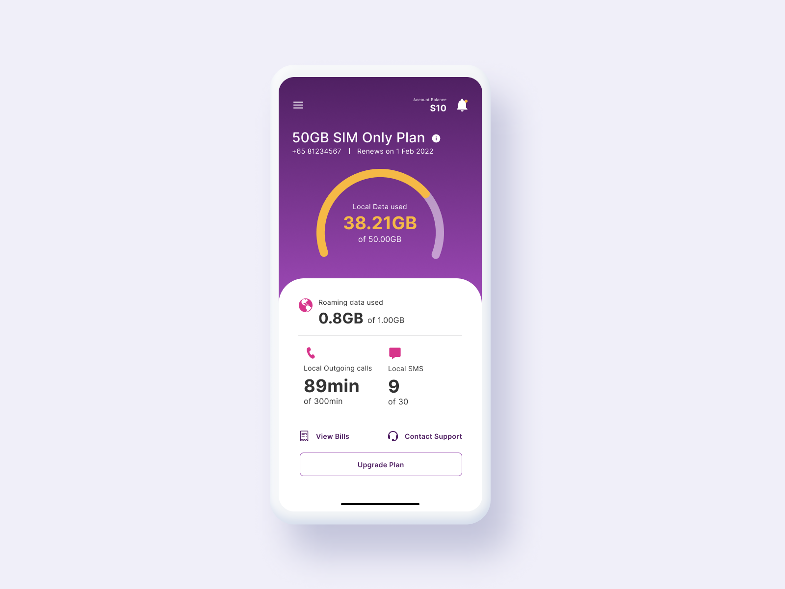 TPG Mobile App Dashboard Redesign by Amanda Leung on Dribbble