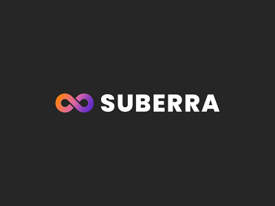 Suberra Logo branding crypto gradient infinite logo subscription