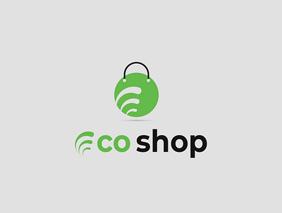 eco shop logo app brand identity branding branding design business eco shop logo ecommerce app icon logo logodesign logotype shop logo shopping app typography web