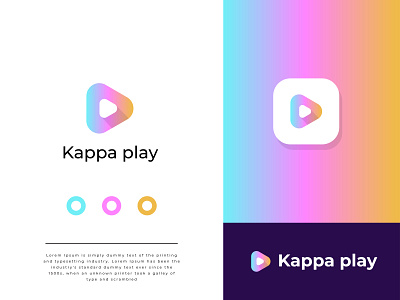 Kappa play app Logo, Branding Logo 3d animation app logo brand identity branding branding design creative logo graphic design graphicstockbd illustration logo logo design logodesign minimal logo modern logo motion graphics typography video play