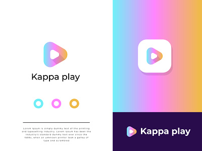 Kappa play app Logo, Branding Logo