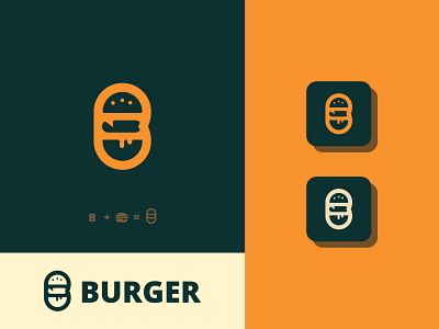 BURGER Logo, B Letter Logo, Logo Design