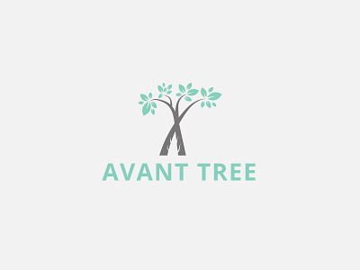 Avant Tree Logo brand identity eco friendly leaf leafs natural wood wood old