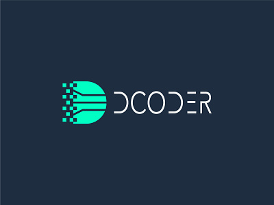 DCODER App Logo, D Letter Logo Design