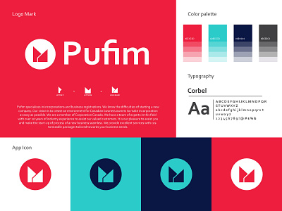Pufim, brand identity design brand identity branding branding design creative logo design graphic design it company logo letter logo logo logodesign minimal logo modern logo typography