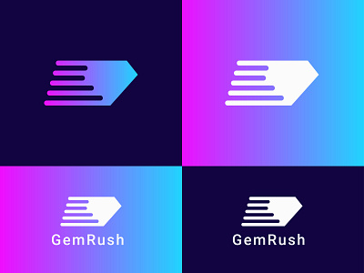 Gem Rush Logo Design