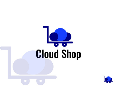 Cloud Shop logo, Shop logo, Cloud logo