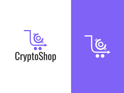 Crypto shop Logo, Crypto Logo Design, Crypto shop monogram